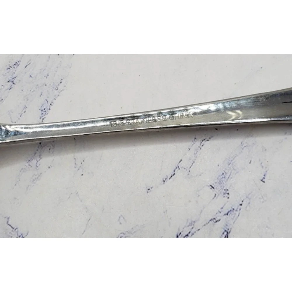 Stainless Steel 8 Inch Classic Flatware Round Soup Spoon